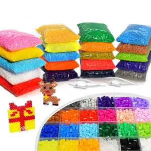 5mm1000pcs Multicolor Bead Refill Pack, DIY Mix Beads, Natural Design Melting Beads Craft Set, Ideal for DIY Projects, Christmas and Birthday Gifts