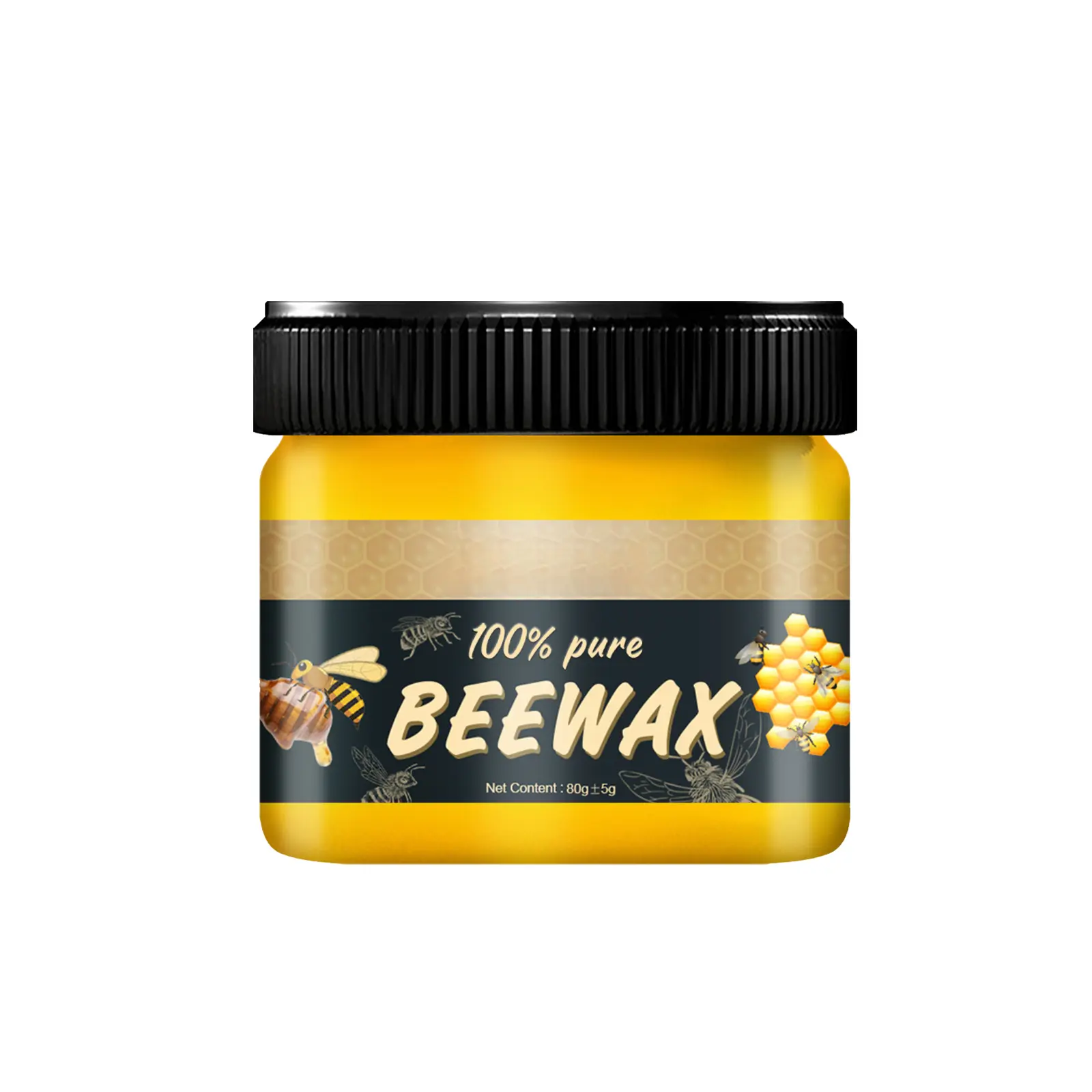 Natural Beeswax for Furniture Brightening, Polishing Beeswax, Waterproof and Wear-Resistant Wood Floor Maintenance and Care Beeswax