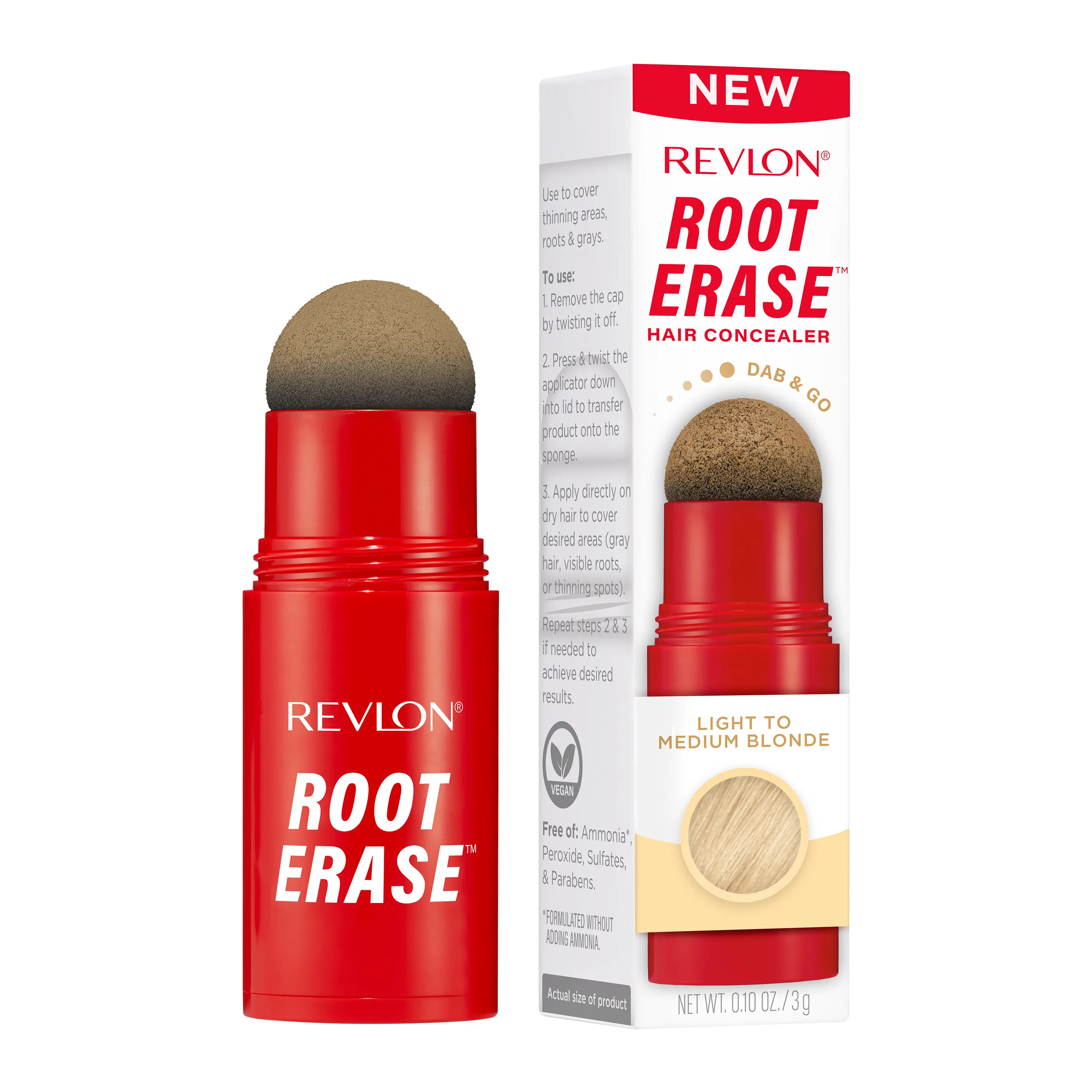 Revlon Root Erase Hair Concealer, Instant Root Touch Up, Temporary, 0.10 oz Revlon Root Erase Hair Concealer, Instant Root Touch Up, Temporary, 0.10 oz