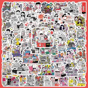 60 Sweet Couple Everyday Character Stickers, Sticker Decals, Suitable for Scrapbooks, Diaries, Laptops, Water Bottles, Cars, Car Decal, and Other Faith-based Designs—gifts with Positive Messages.