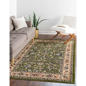 Green Kashan Design Rug