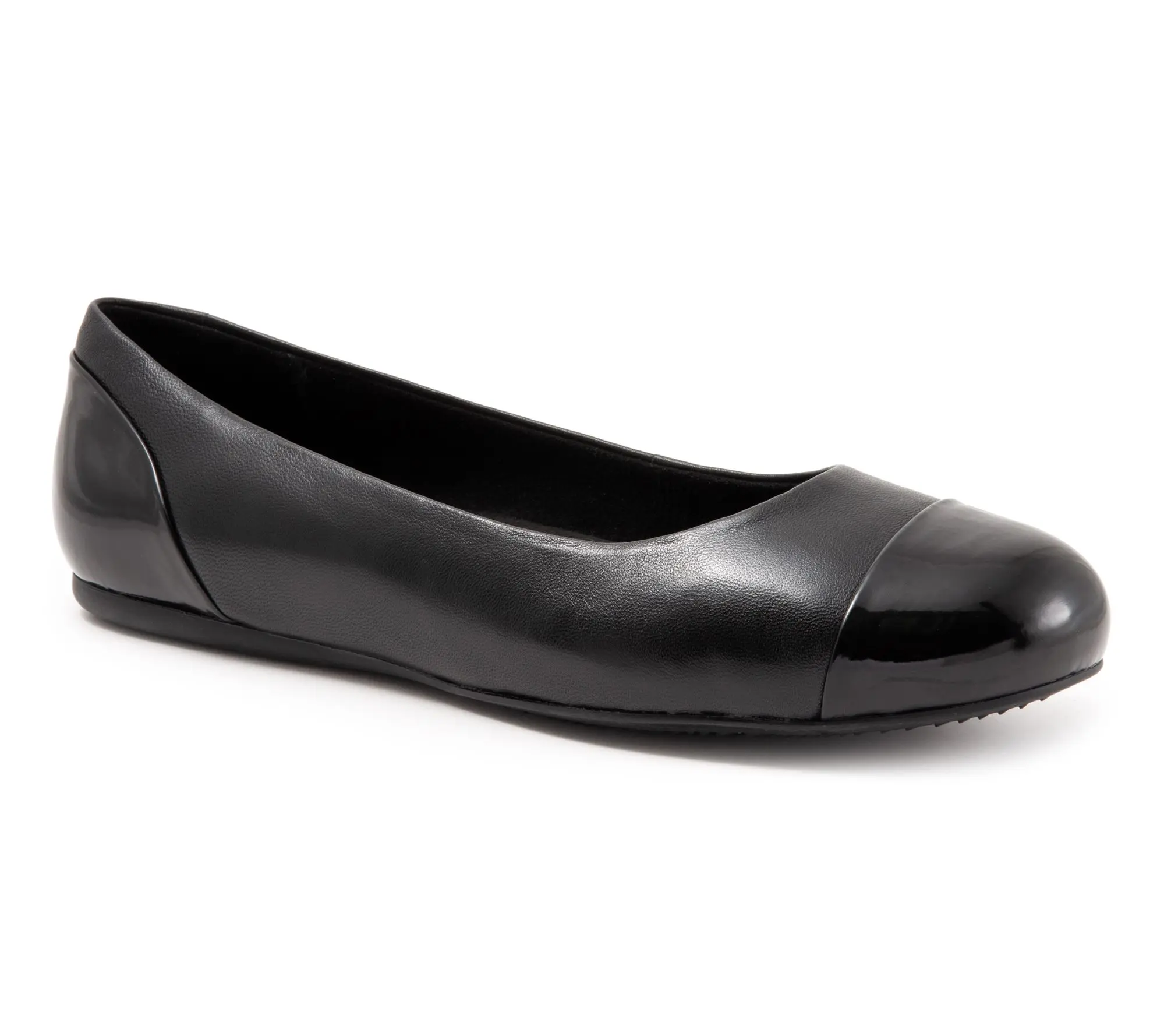 Softwalk Sonoma Cap Toe Leather Flat