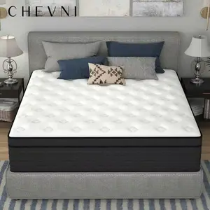 CHEVNI 10-14 Inch Queen Size Mattress Twin/Full/Queen/King Mattresses Hybrid Pocket Springs Memory Foam Medium-firm Soft Compressed box Sleep Comfy Bed Summervibes