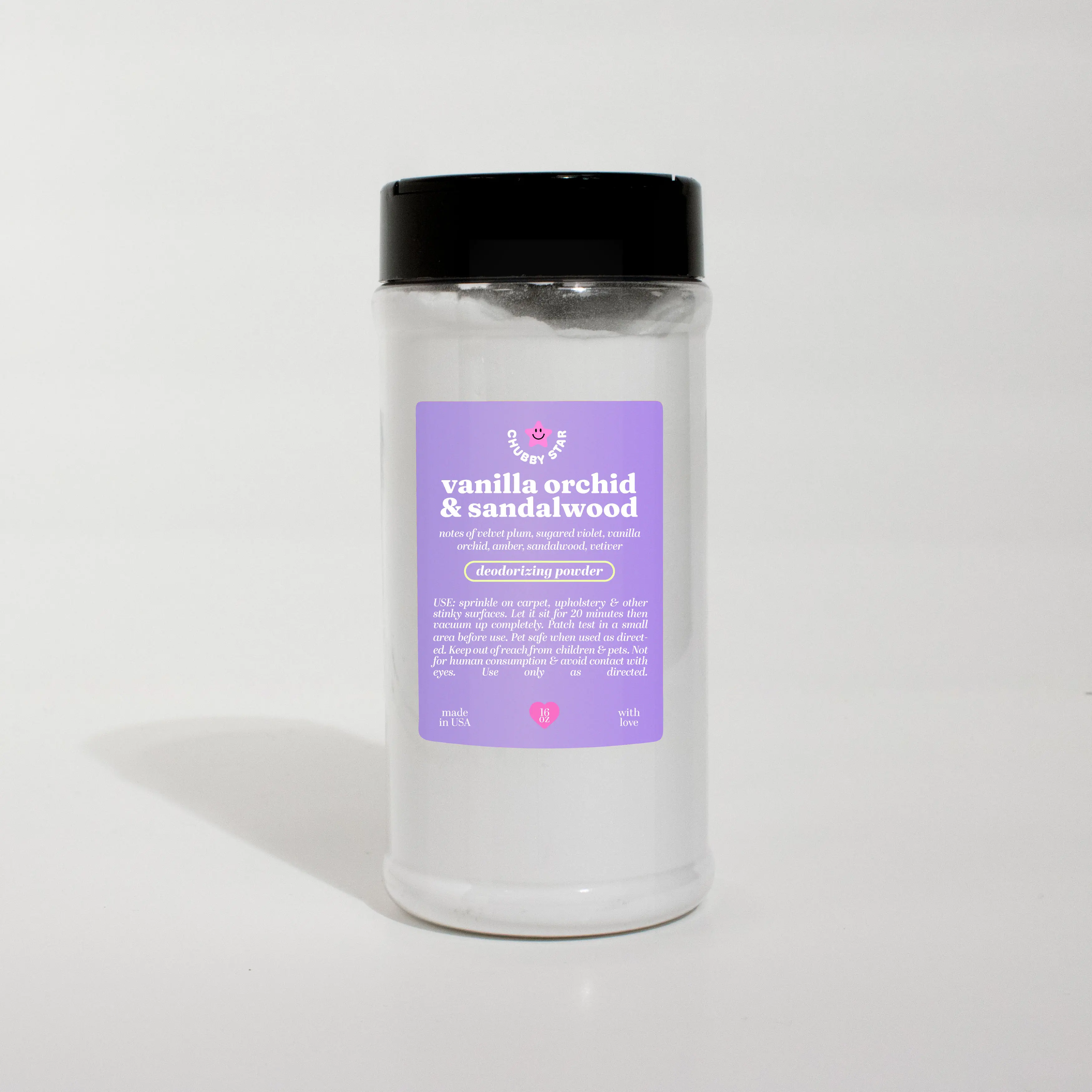 Vanilla Orchid Sandalwood Carpet Freshener Upholstery Deodorizing Powder - 16 Oz Scented Home Deodorizer and Freshener Fragrance Household Cleaner