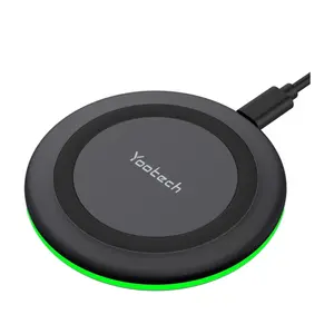 Pack Of 5 Yootech Wireless Charger,10W Max Fast Wireless Charging Pad Compatible with iPhone 15/15 Plus/15 Pro Max/14/13/SE 2022/12/11/X/8,Samsung Galaxy S22/S21/S20,for AirPods Pro 2 Device Smartphone Gadget Cellphone Electronic Mobile