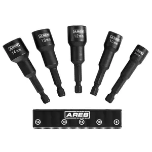 ARES 70029 - 5 pc. Metric Magnetic Nut Driver Set