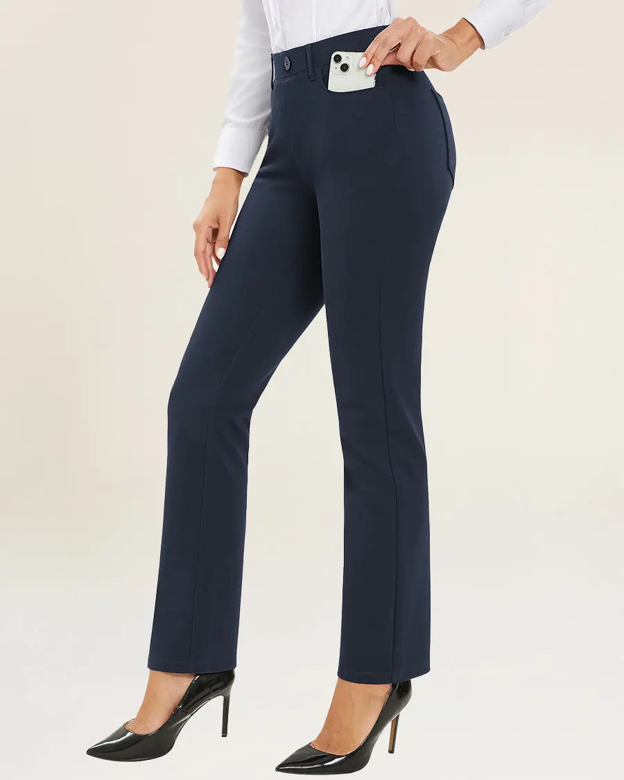 Women Business Casual Work Pants | Straight 30''