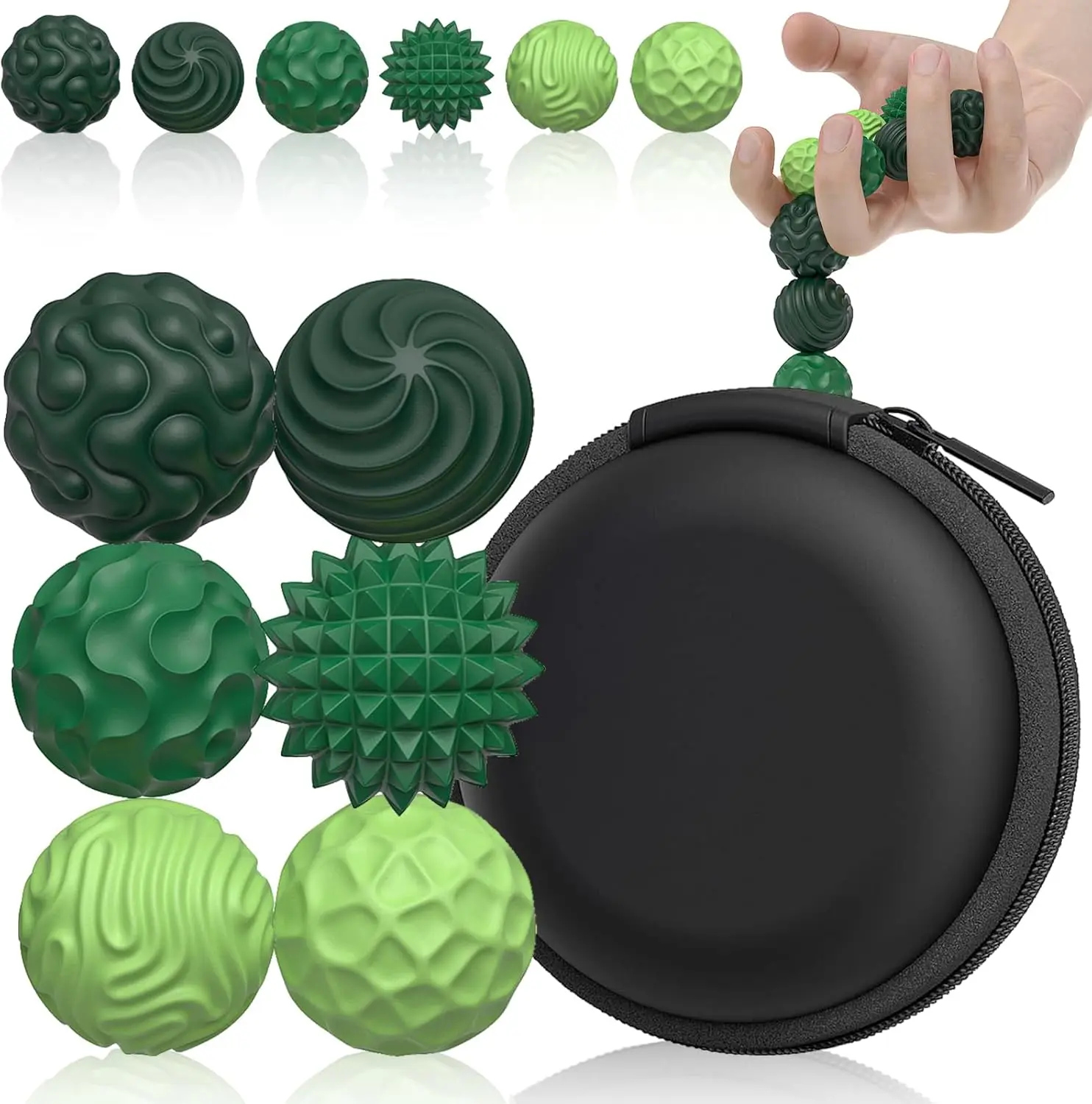 adult fidget toy, silicone magnetic fidget balls, 6 pack stress relief toys, sensory stress balls, spiky fidget balls, hand fidget gadget, office desk toy, travel sensory toy, gifts for teens adults, autism adhd fidget sohochic