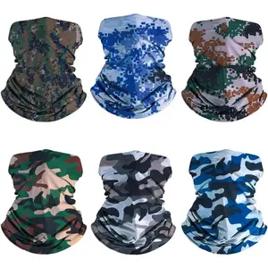 6-Pack Balaclava Face Mask for Men & Women - UV Protection Neck Gaiter, Multi-Use Cycling Mask & Breathable Headband