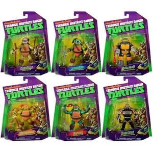 4.5Inches Ninja Turtles 2012 Animated Movable Model Reissue Leonardo Raphael Michaelangelo Donatello action figure Playmates