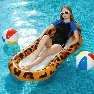 Pool Float Lounge Chair, Hammock Style Pool Float Bed, Inflatable Pool Lounge, Perfect for Floating in Pools, Summer Pool Parties, Beach and Outdoor Use