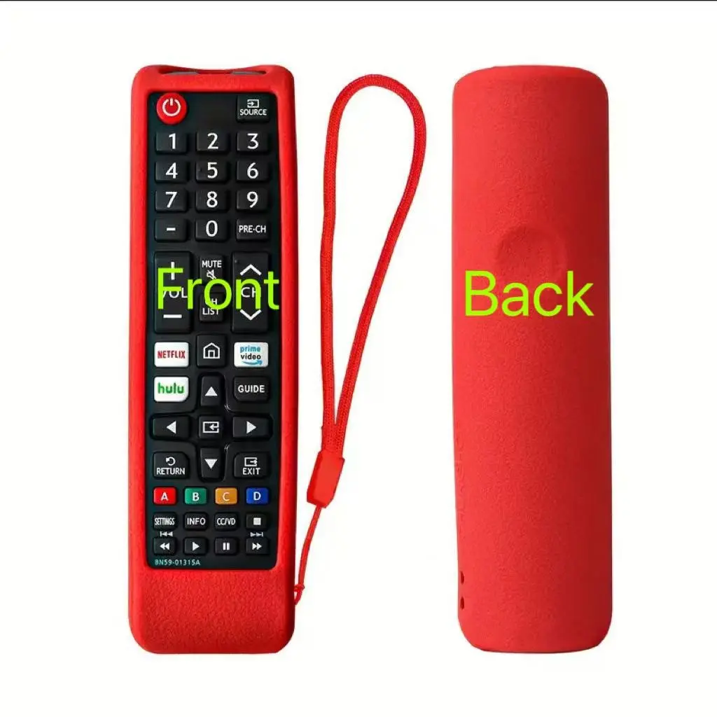 Silicone Protective Dustproof Durable Cover for Smart TV Remote Control, Anti-Fall Removable Washable Design with Lanyard, Compatible with Multiple Models, Machine Washable Cover, Removable Washable Covers