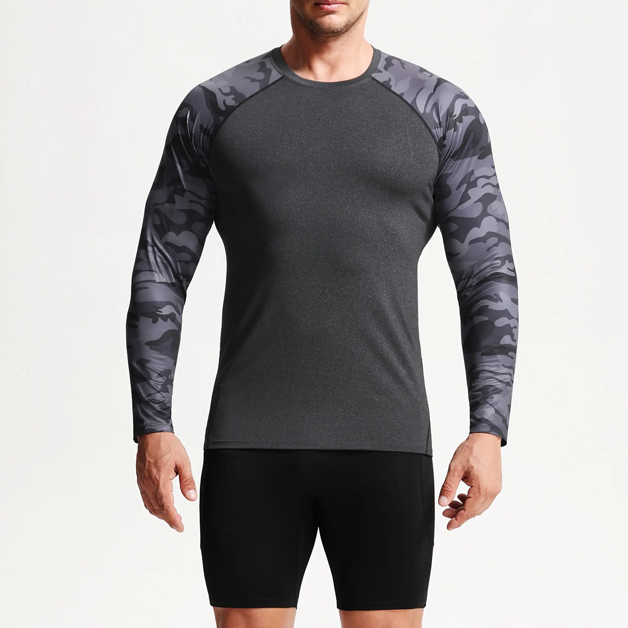 NELEUS 3-Pack Men's Fitted Camo Sleeve Compression Tees, Quick-Dry Activewear Running Shirts, Everyday Active Summer Base Layers for Gym Fitness,back to school,back to school haul