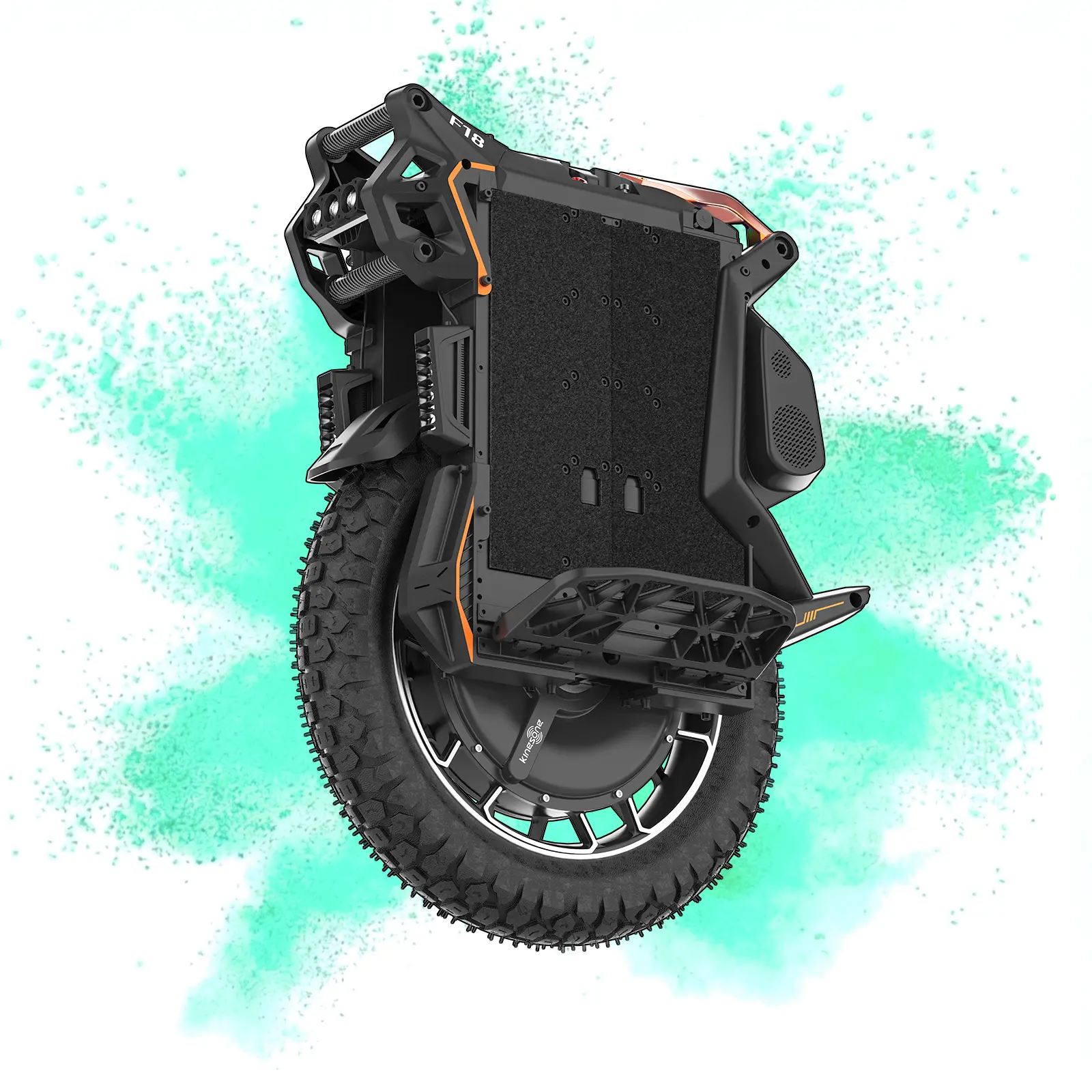 KingSong F18 Unicycle, Electric Unicycle for Adults, 4" Wheel with 3.94" Suspension, 74 MPH, 93 Mile, UL2272 Certified EUC
