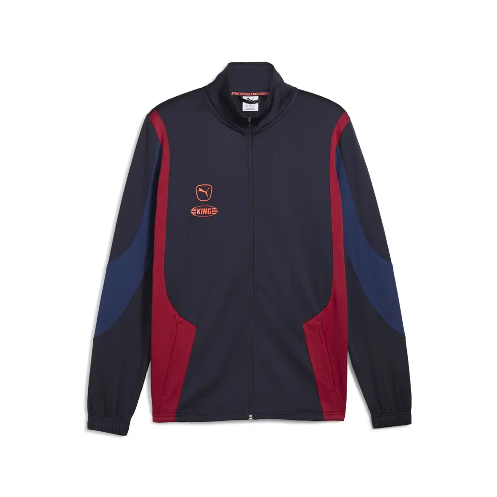 PUMA Mens King Pro Jacket Athletic Outerwear Casual Moisture Wicking - Blue