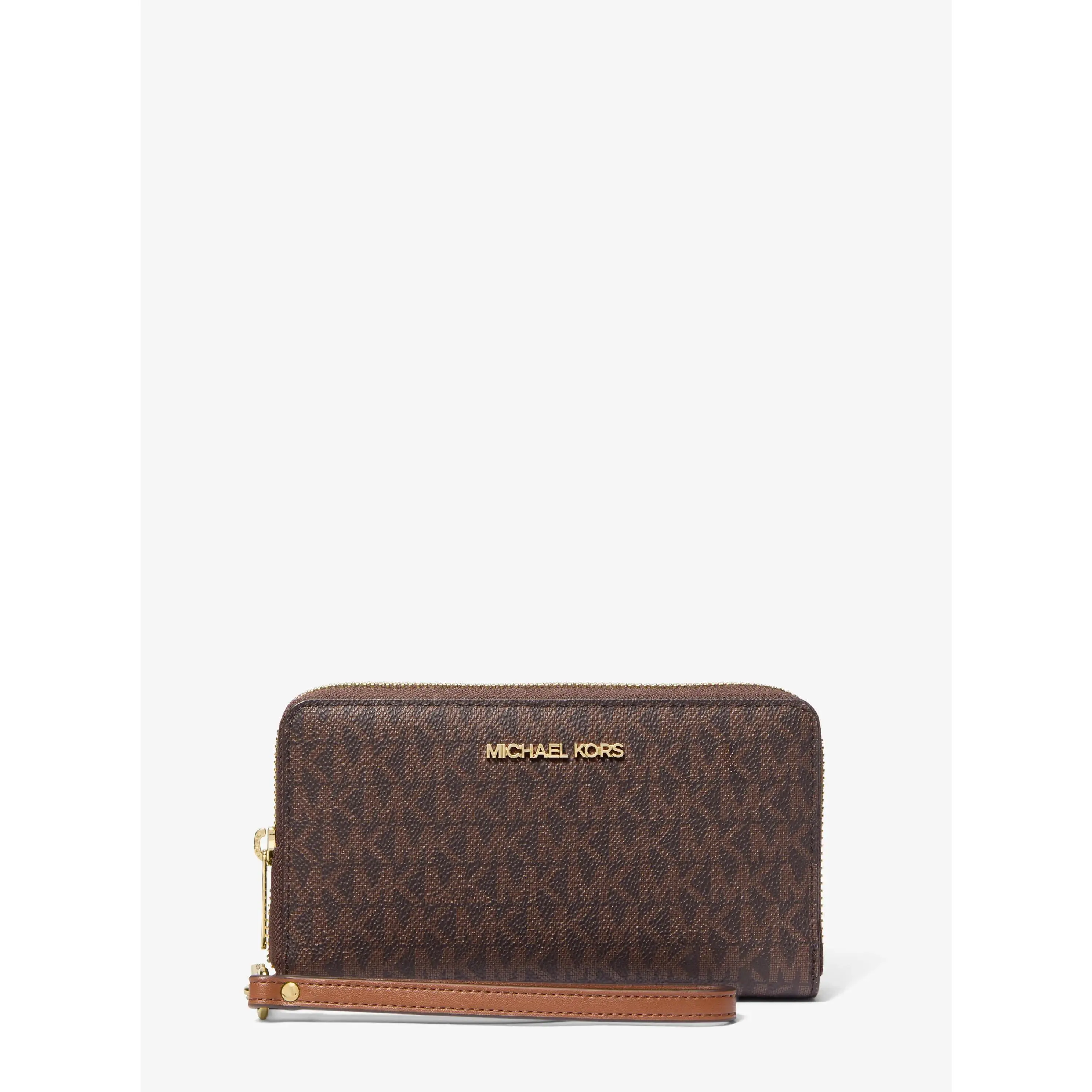 Jet Set Signature Logo Smartphone Wristlet