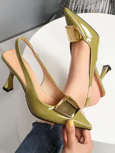 Single shoes light solid color pointed elegant Classy all-matching medium heels breathable women's high heels Stylish Fashion