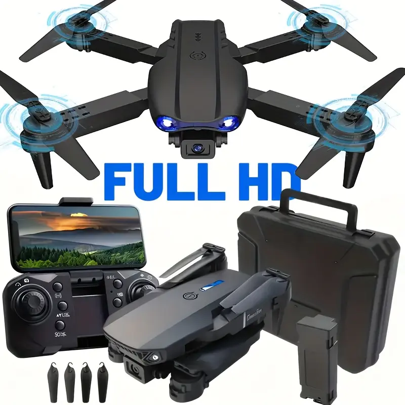 Drone with Camera, Foldable Remote Control Aircraft, Supports APP Control, Instant Video Remote Control, Birthday Gift for Indoor and Outdoor Use, Wireless Camera for Photography, Portable and Lightweight, High-Quality Materials for Precise Control, Suita