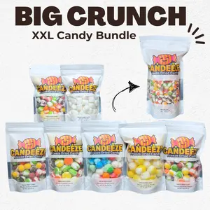 BIG Crunch - XXL Freeze Dried Candy Bundle - 7 bags + FREE 1 LB Bag (Candeeze) BIG Crunch - XXL Freeze Dried Candy Bundle - 7 bags + FREE 1 LB Bag (Candeeze)