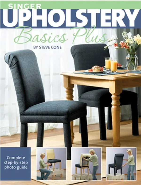 Used Good Singer Upholstery Basics Plus Tutorial Book - Complete Step-By-Step Photo Guide by Steve Cone, Beginners-Friendly, Hidden Wire-O/Soft Cover (English)