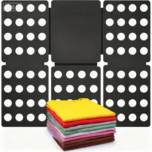 Durable 3-Year Use Laundry Folding Board - Lightweight & Space Saving Shirt Folder Organizer, Thickened Plastic Clothes T-Shirt Pants Folder for Home Dorm Travel, Quick Neat Fold Assistant, Household Storage Must Have for Lazy People Adults Kids