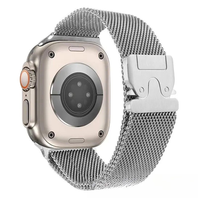 Compatible with Apple Watch Bands (iWatch S10 / Ultra 2) — Magnetic Metal "Parachute" Steel Band Compatible with Apple Watch Bands (iWatch S10 / Ultra 2) — Magnetic Metal "Parachute" Steel Band