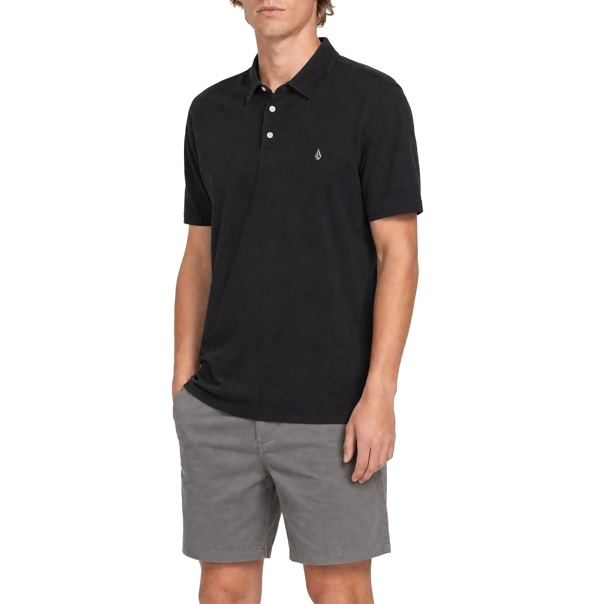 Menswear VOLCOM BANGER SS Polo, Men's Clothes with Polyester-Jersey-Cotton Blend Fabric