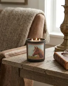 Chestnut Horse Candle