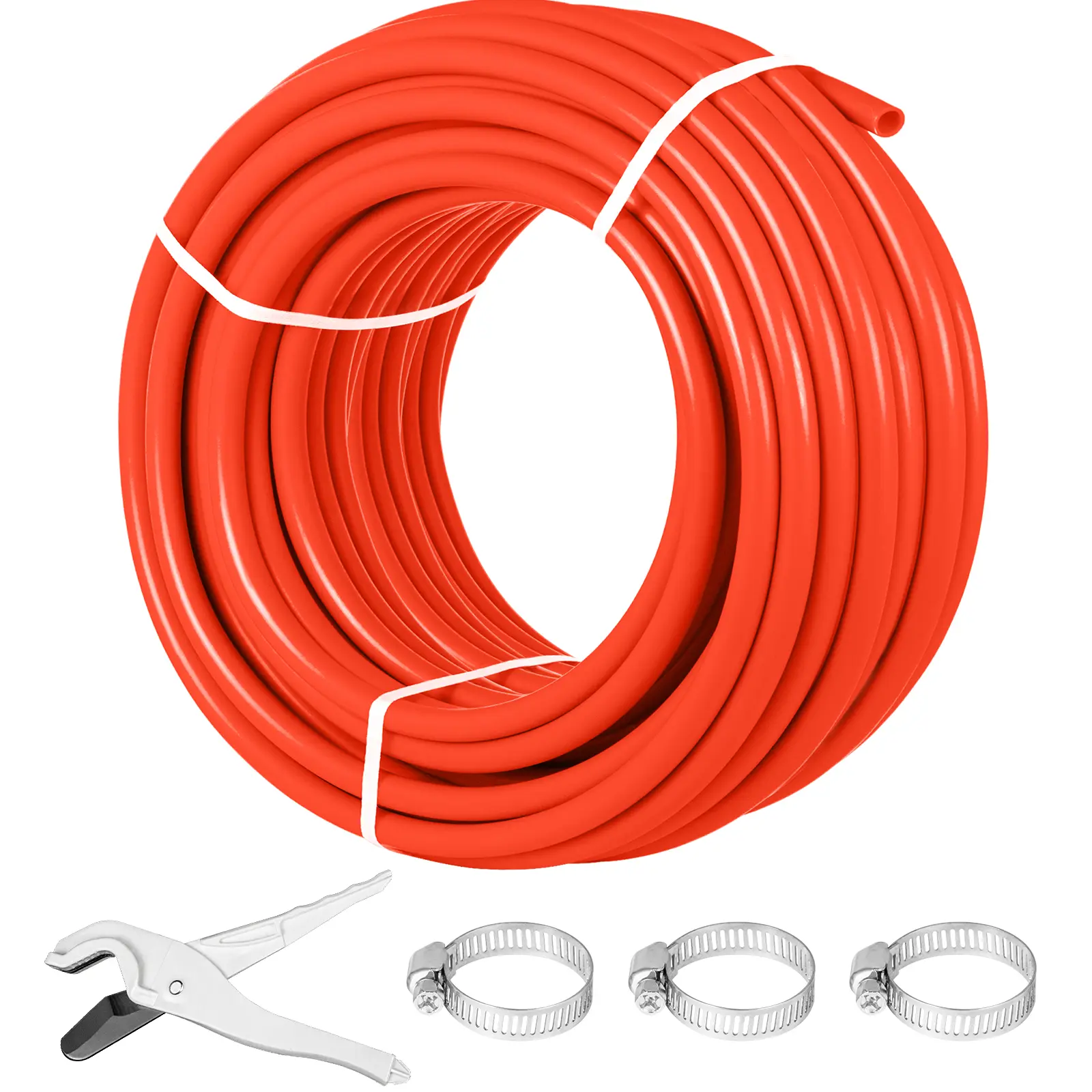 【Summerfinds】VEVOR Oxygen Barrier 1/2 Inch 300 Feet Tube Coil EVOH PEX-B Pipe for Residential Commercial Radiant Floor HeatingRed