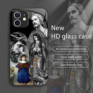Suitable for [iPhone 11] Jesus New stylish high quality glass protective case affordable anti-drop anti-fingerprint-888