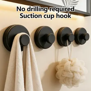 Suction Cup Hooks Gadgets Kitchen Home Essentials | Bathroom Accessories Waterproof Reusable Shower Hooks Towel Hooks Hanging Towels Loofah Robe