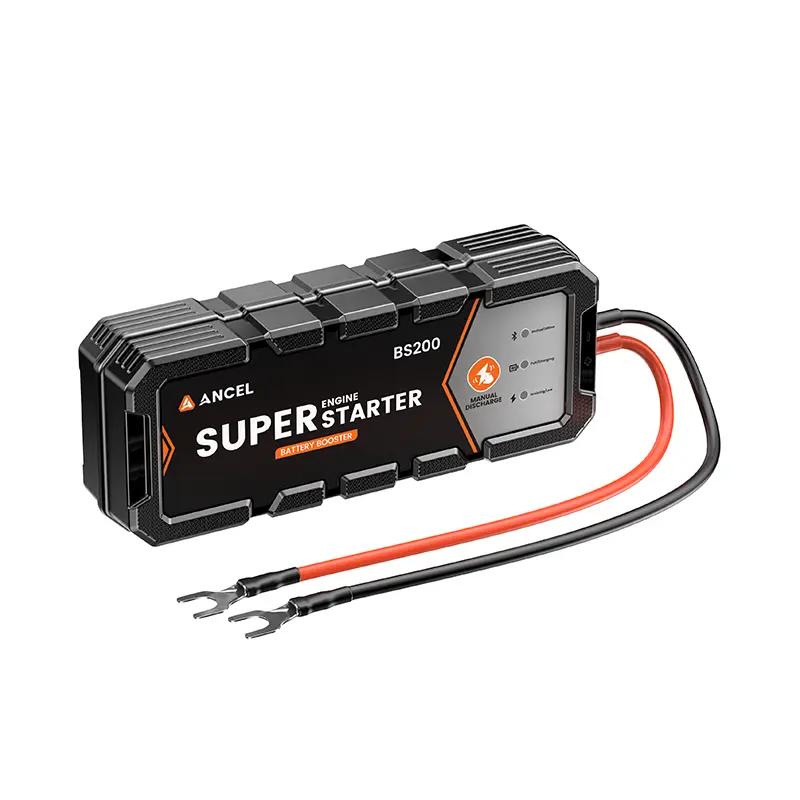 ANCEL BS200 Super Capacitor Starter - Permanently Mounted Jump Starter with Capacitors, Proactive Car Battery Maintainer & Smart Health Monitor, -40℉~176℉ Starter Protection System for 3.0L Vehicles