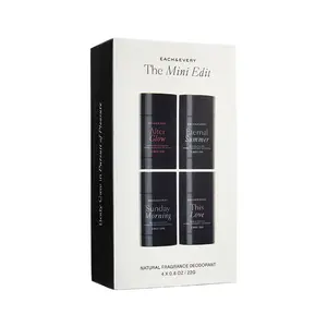 Each & Every The Mini Edit (4 Pack, 0.8oz - Coconut & Lime, Lavender & Lemon, Rose & Vanilla, Raspberry & Mandarin)