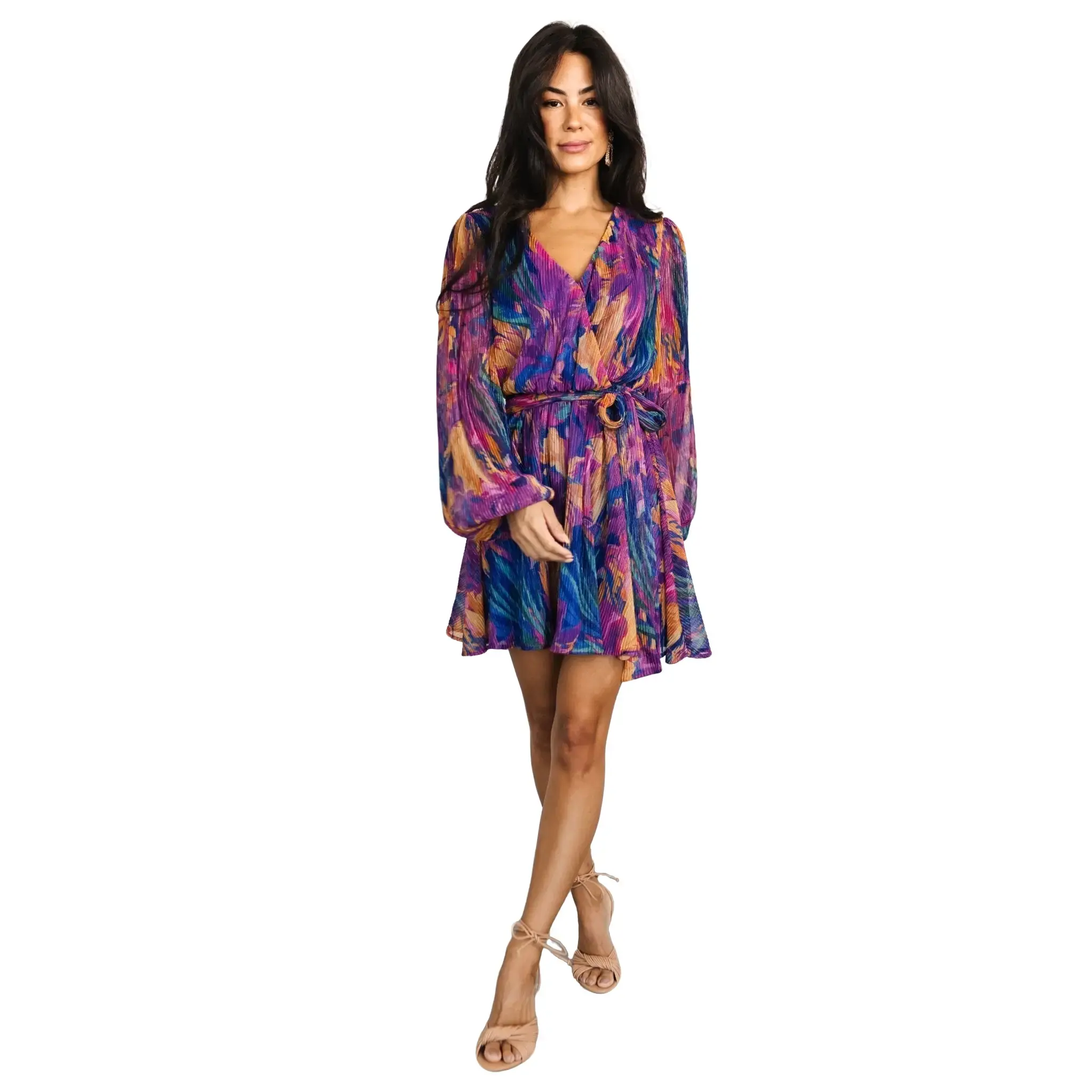 Rev Mini Dress| Blue Multi