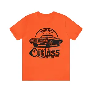 Vintage 1970 Oldsmobile Cutlass Convertible T-Shirt - Classic Car Enthusiast Tee - Retro Automobile Graphic Shirt - Unique Auto Lover Gift