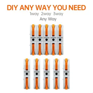 20/50 Packs Wire Connector, 1/2 Conductor Compact Splicing Wire Connectors for Circuit Inline 24-12 AWG, Car Repair Tools summervibes