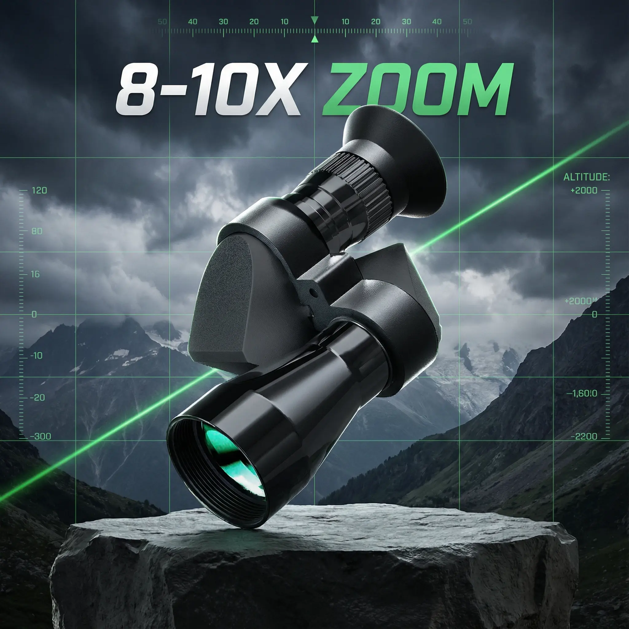 Portable High-Definition High-Magnification Zoom Monocular - Outdoor Monocular Telescopes, Portable Travel Telescope for Hunting, Camping, Camping Gear