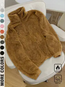 Unisex Thickened Polar Fleece Jacket, Fashionable and Warm Autumn Winter Coat, Available in Multiple Colors, Casual Style