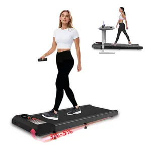 SMART QUEEN Walking Pad Treadmill Under Desk Treadmills with 5% Incline for Home Office 2.5 HP Portable Machine with 265 LBS Capacity Remote Control LED Display
