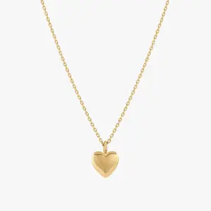 Puffed Heart Necklace