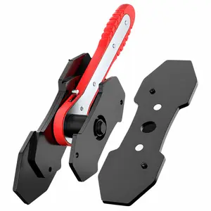 Brake Caliper Piston Press Tool, Ratcheting Brake Pad Spreader Expander for Single Dual Quad Piston Disc Brakes, Car Maintenance Repair Tool