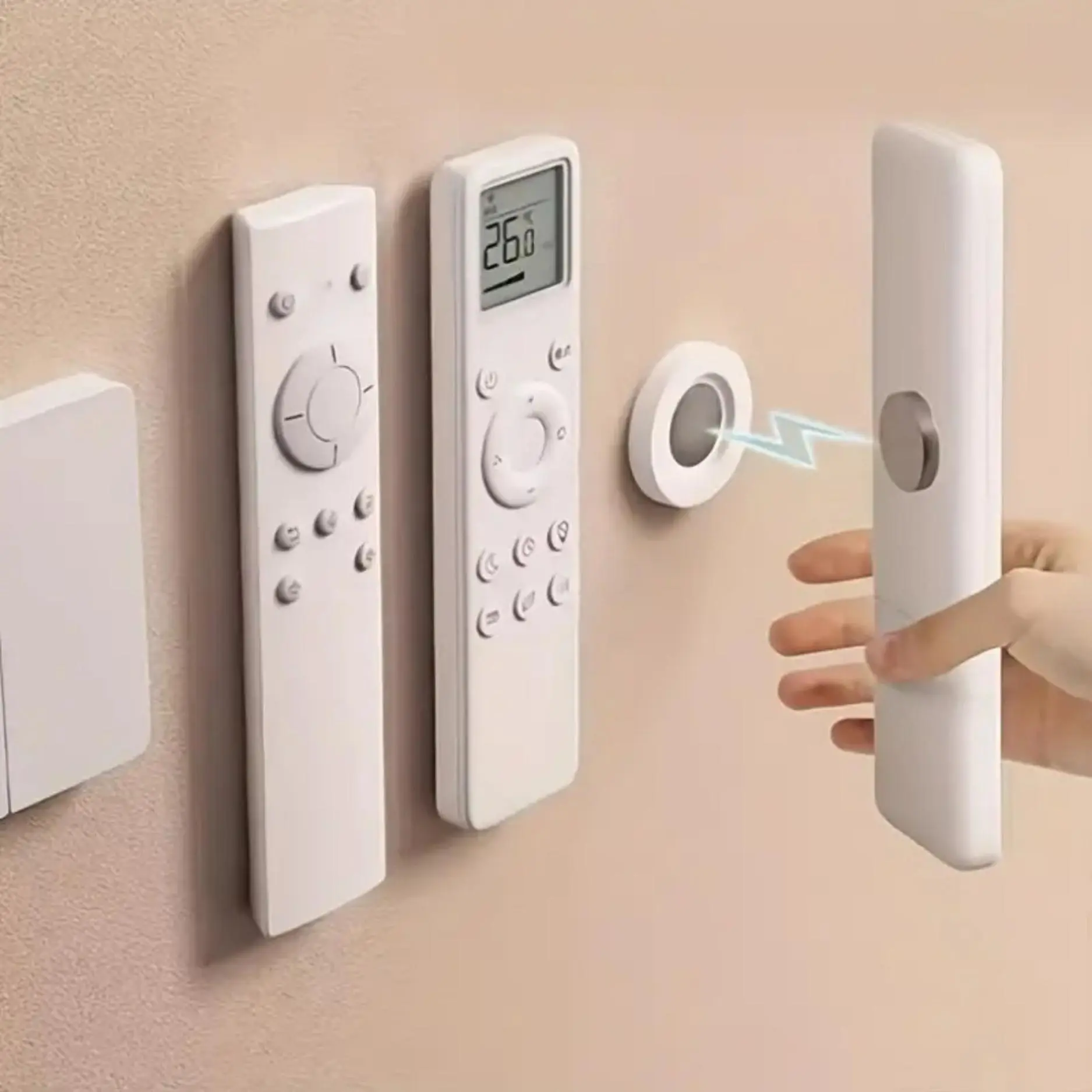 10 pcs/Combination Hook Remote Control Storage Bracket, Wall Seamless Hook, Suitable for Various Remote Controls, Plug-in Board Storage, Photo Frame No Drilling Hanging Decoration, Easy Installation And Retrieval