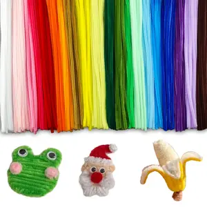 200 count Pipe Cleaners 20 Colors -  Chenille Stems Bulk, Thick Fuzzy Craft Wire for Flower Making DIY Art Supplies, Adults Christmas Decorations (Multi-Color)