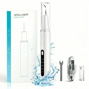 Ultrasonic Dental Scaler with HD Camera & App Control and Electric Plaque Tartar Remover Rechargeable Teeth Cleaner 4 Modes with LED Light Professional Dental Cleaning Kit for Stains Removal Bad Breath Freshening Home Travel Oral Care