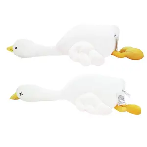 Big White Goose Series Lying Plush Doll – 2 Styles Assorted, Random Delivery, Soft & Cute Plush Toy
