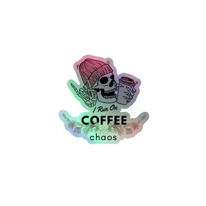 COFFEE & CHAOS Holographic stickers