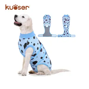 Kuoser Dog Surgery Recovrey Suit, Dog Spay Recovery Suit Female, Neuter Suit for Male Dogs, Professional Dog Surgical Recovery Suit Dog Onesie for Surgery Prevent Licking Surgical Shirts, Fuddle wuddle patch puppy