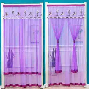 No-punching Mosquito-proof Door Curtain, Double-Layered Lace Door Partition, Self-Adhesive Room Divider For Bedroom & Kitchen, Modern Home Decor, Christmas reindeer, Christmas deer, Christmas Decor