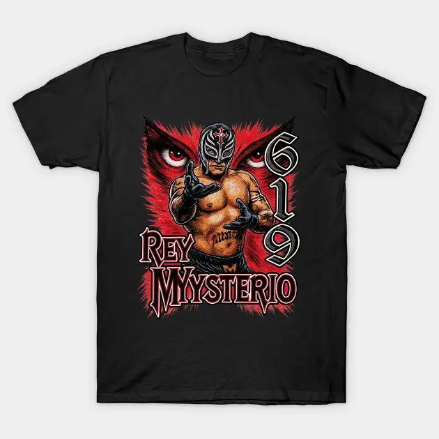Rey Mysterio Booyaka 619 Legend Vintage T-Shirt Heavyweight Cotton Graphic Tee