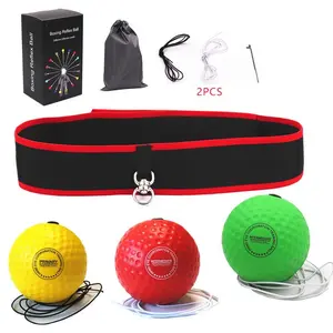 Boxing Reflex Ball Set with Storage Bag, 1 Set Boxing Reaction Ball & Headband Set, Improve Reaction Speed and Hand Eye Coordination Training Boxing Equipment for Home, Boxing Speed Trainer